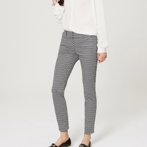 LOFT Pants - 🌸3/$40 LOFT Marisa Skinny Print Ankle Pant